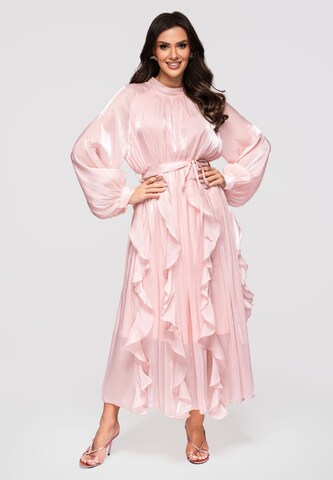 Ombre Evening dress in Pink: front