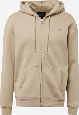 HOLLISTER Sweatjacka i brun: framsida