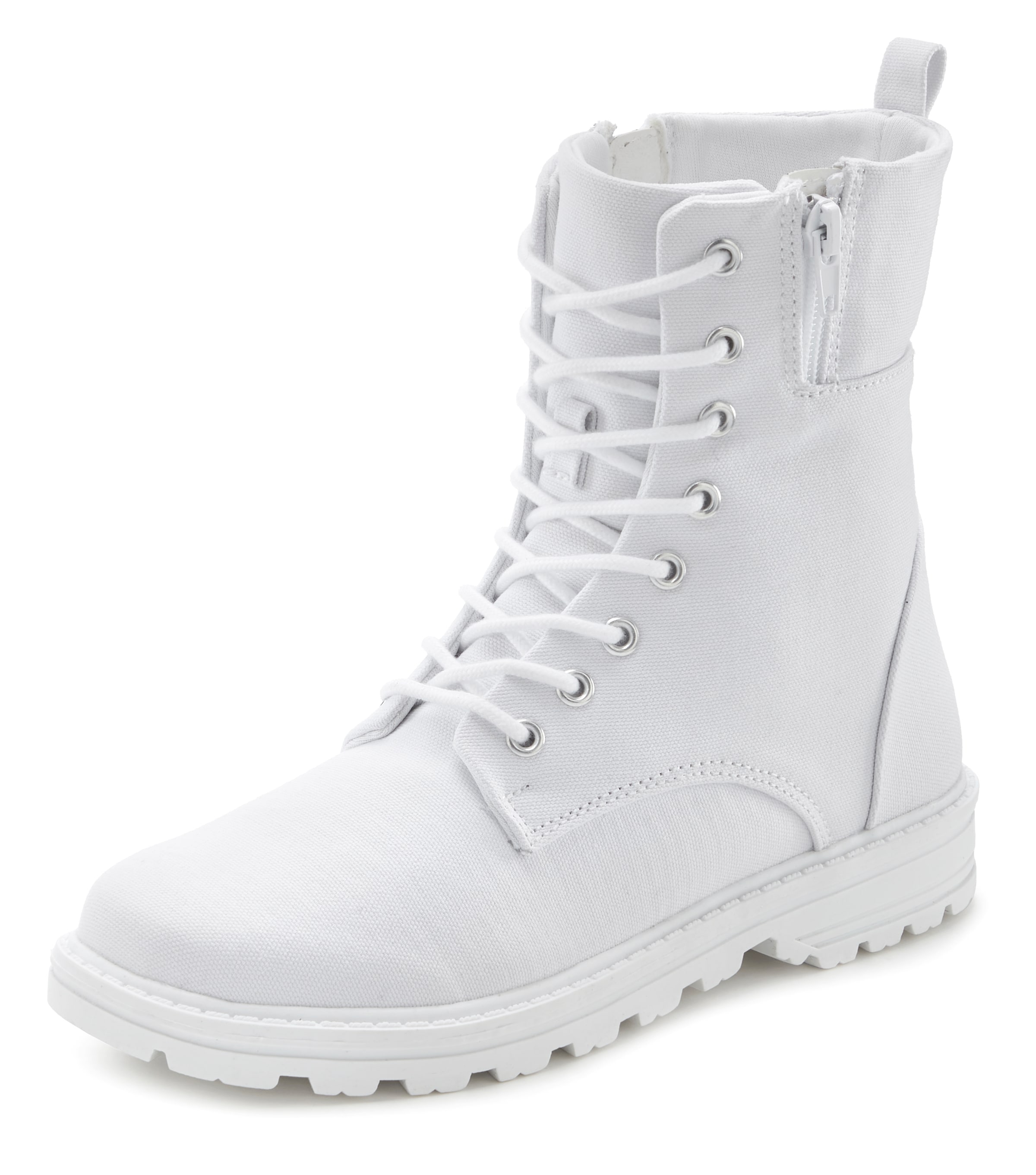 LASCANA Paeltega poolsaabas, värv valge: eest vaates