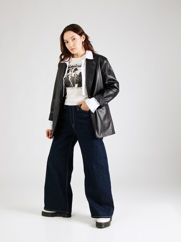 TOPSHOP Majica 'Graphic License Blondie Baby' | bež barva