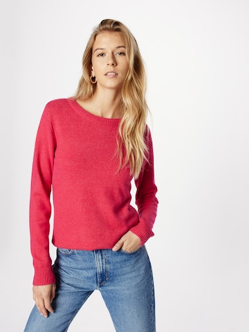VILA Sweter 'Ril' w kolorze różowy: przód