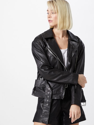 Veste mi-saison 'Eileen' BE EDGY en noir : devant