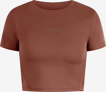 Smilodox Funktionsshirt 'Advance Pro' in Braun: predná strana