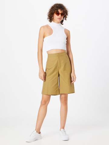 WEEKDAY Wide leg Cargobyxa i beige