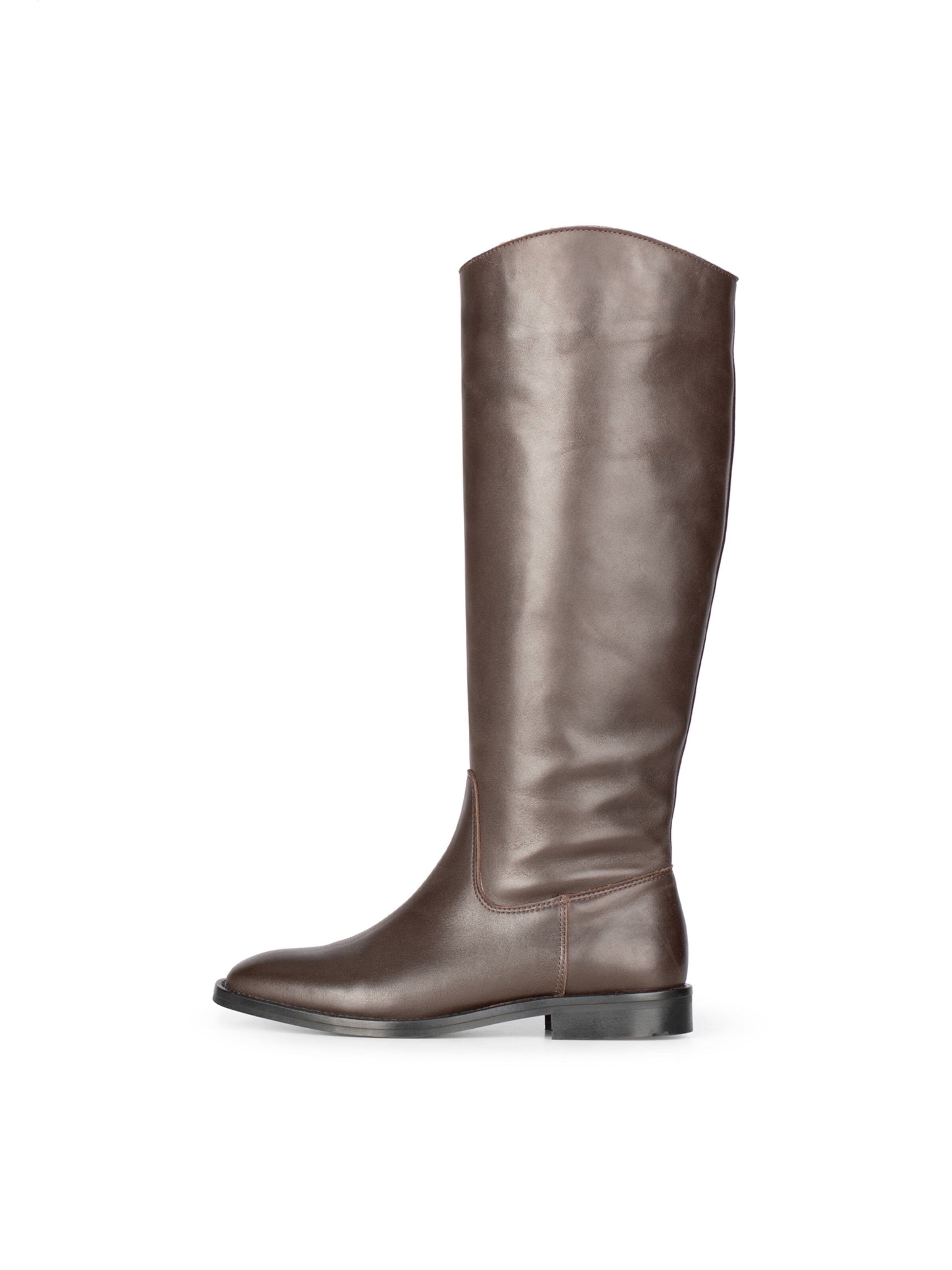 Bottes 'Isabella' Poelman en marron : devant