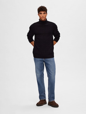 SELECTED HOMME Sweater in Black