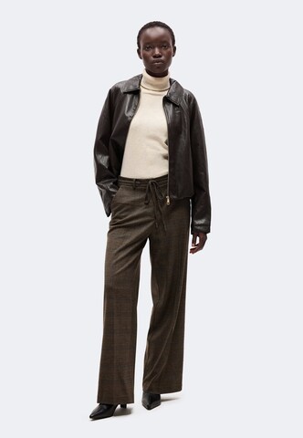Wide leg Pantaloni con piega frontale di MORE & MORE in marrone