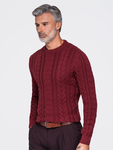 Ombre Sweater in Red: front