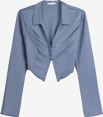 Bershka Blouse in Blauw: voorkant