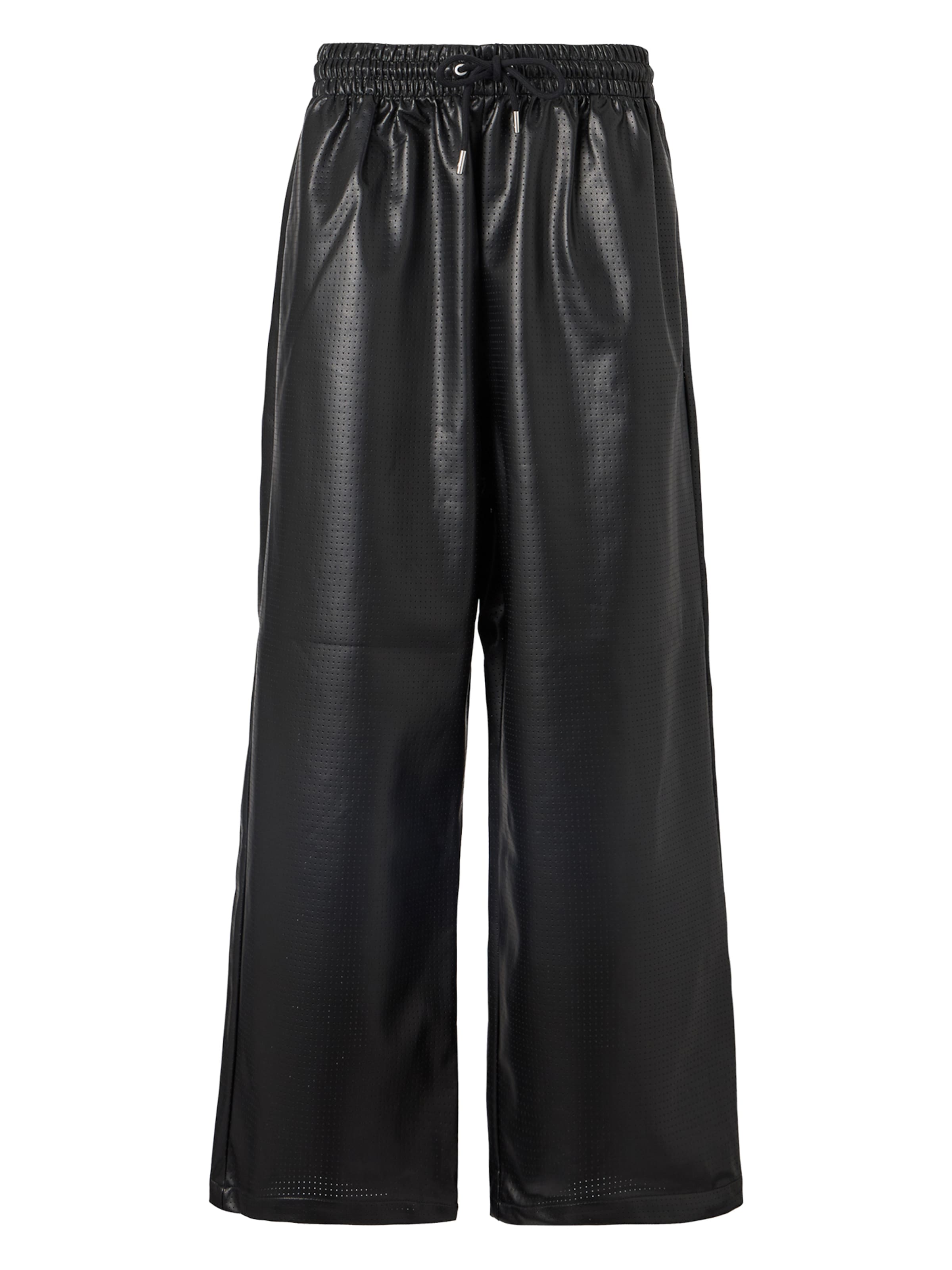 Jordan Loose fit Pleat-front trousers in Black: front