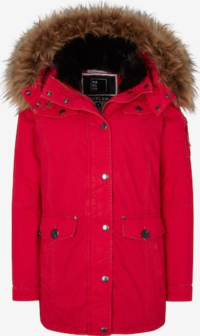 Harlem Soul Between-Seasons Parka in Red: front