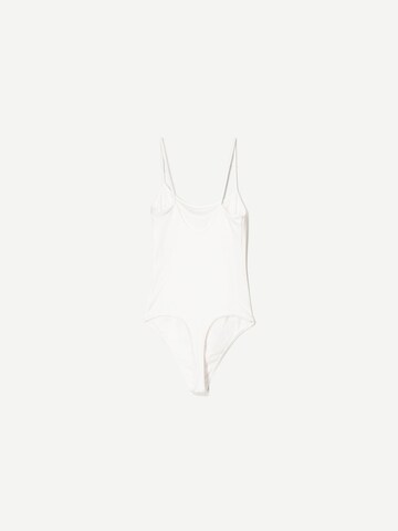 Body a maglietta di Bershka in beige
