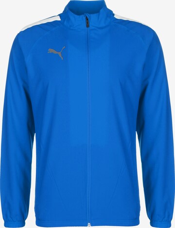 PUMA Athletic Jacket 'TeamLIGA' in Blue: front