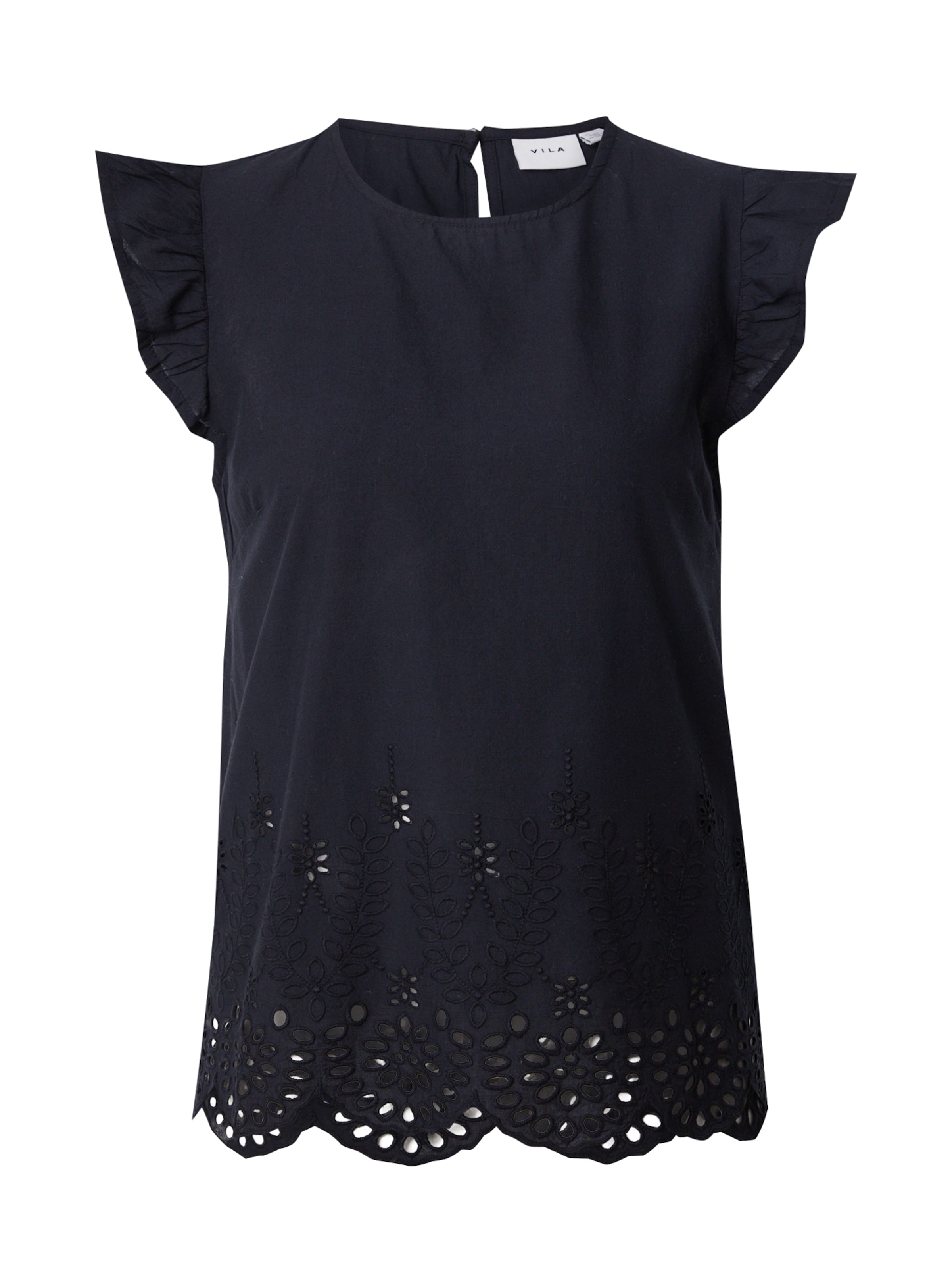 VILA Shirt 'VIHortensa' in Black: front