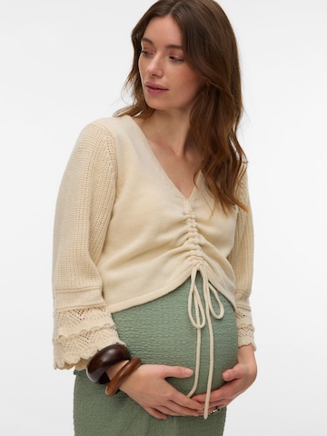 Pull-over MAMALICIOUS en blanc : devant