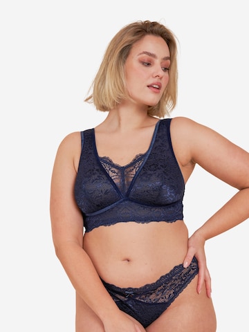 SugarShape Bralette Bra 'Eliana' in Blue: front