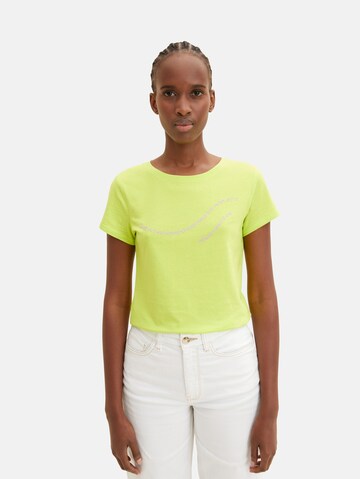 TOM TAILOR DENIM - Camiseta en verde: frente