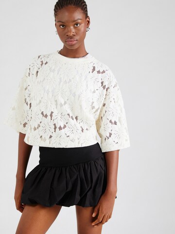 TOPSHOP Shirt in Beige: voorkant