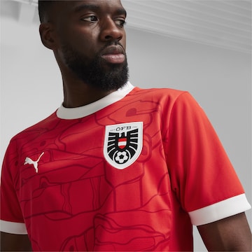 sarkans PUMA Sportiska stila krekls 'Österreich 2024'