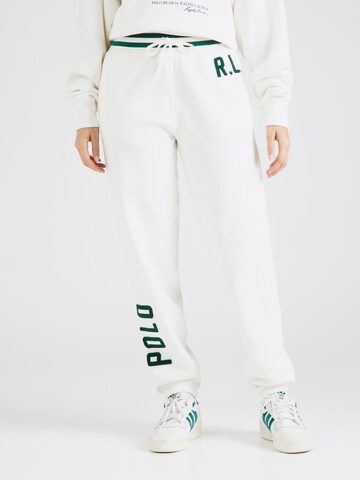 Tapered Pantaloni di Polo Ralph Lauren in bianco: frontale