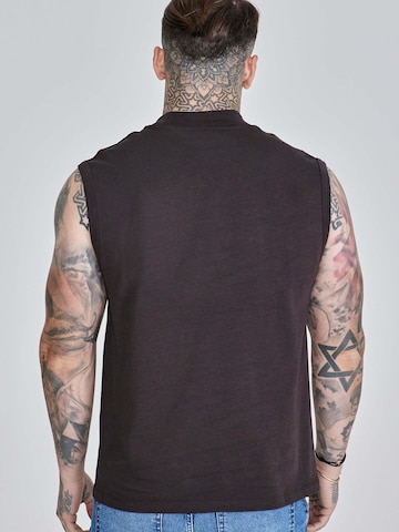 SikSilk Shirt 'Sleeveless' in Black