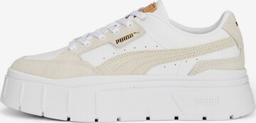 PUMA - Sapatilhas baixas em branco: frente