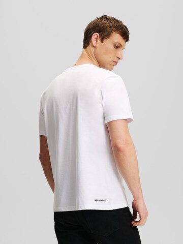 Karl Lagerfeld Shirt ' IKONIK Outline ' in Weiß