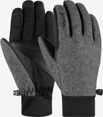 REUSCH Athletic Gloves 'Saskia' in Grey: front