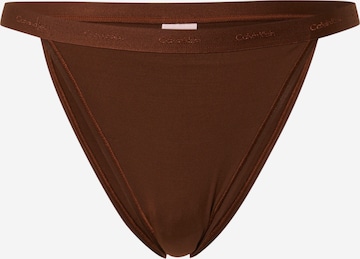 Slip Calvin Klein Underwear en marron : devant