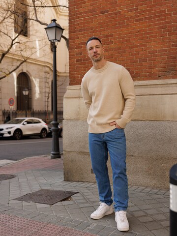 DAN FOX APPAREL Свитер 'Ilias' в Бежевый