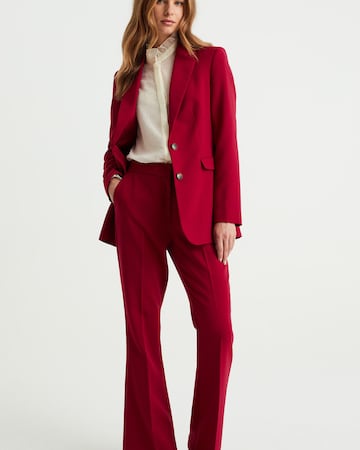 WE Fashion Flared Pantalon in Rood