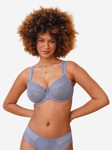 SugarShape Classic Bra 'Clara' in Blue: front