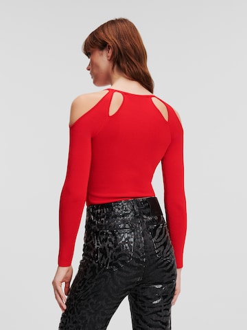 Karl Lagerfeld Sweater in Red