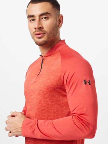 UNDER ARMOUR Функционална тениска в червено