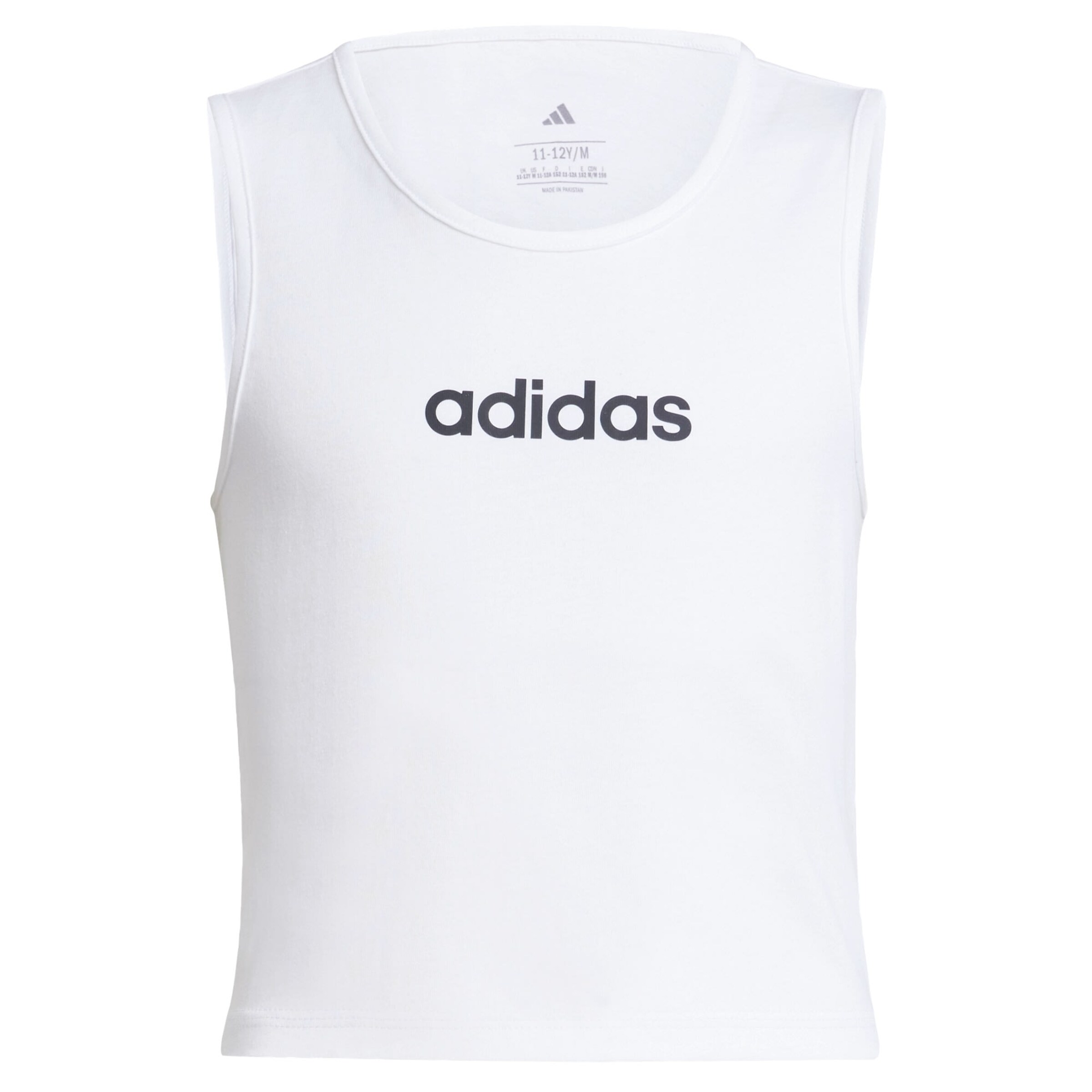 ADIDAS SPORTSWEAR - Top deportivo 'Essentials' en blanco: frente