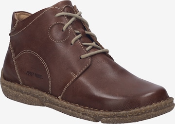 JOSEF SEIBEL Schnürstiefelette in Braun: Vorderseite