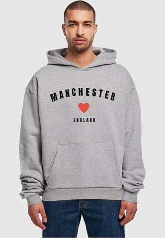 Merchcode Sweatshirt 'Manchester' in Grijs: voorkant