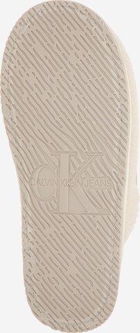 Calvin Klein Jeans Papuče - biela