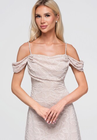 Robe de soirée Ombre en beige