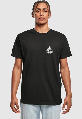 Mister Tee T-Shirt 'Merry Christmas' in Schwarz: Vorderseite