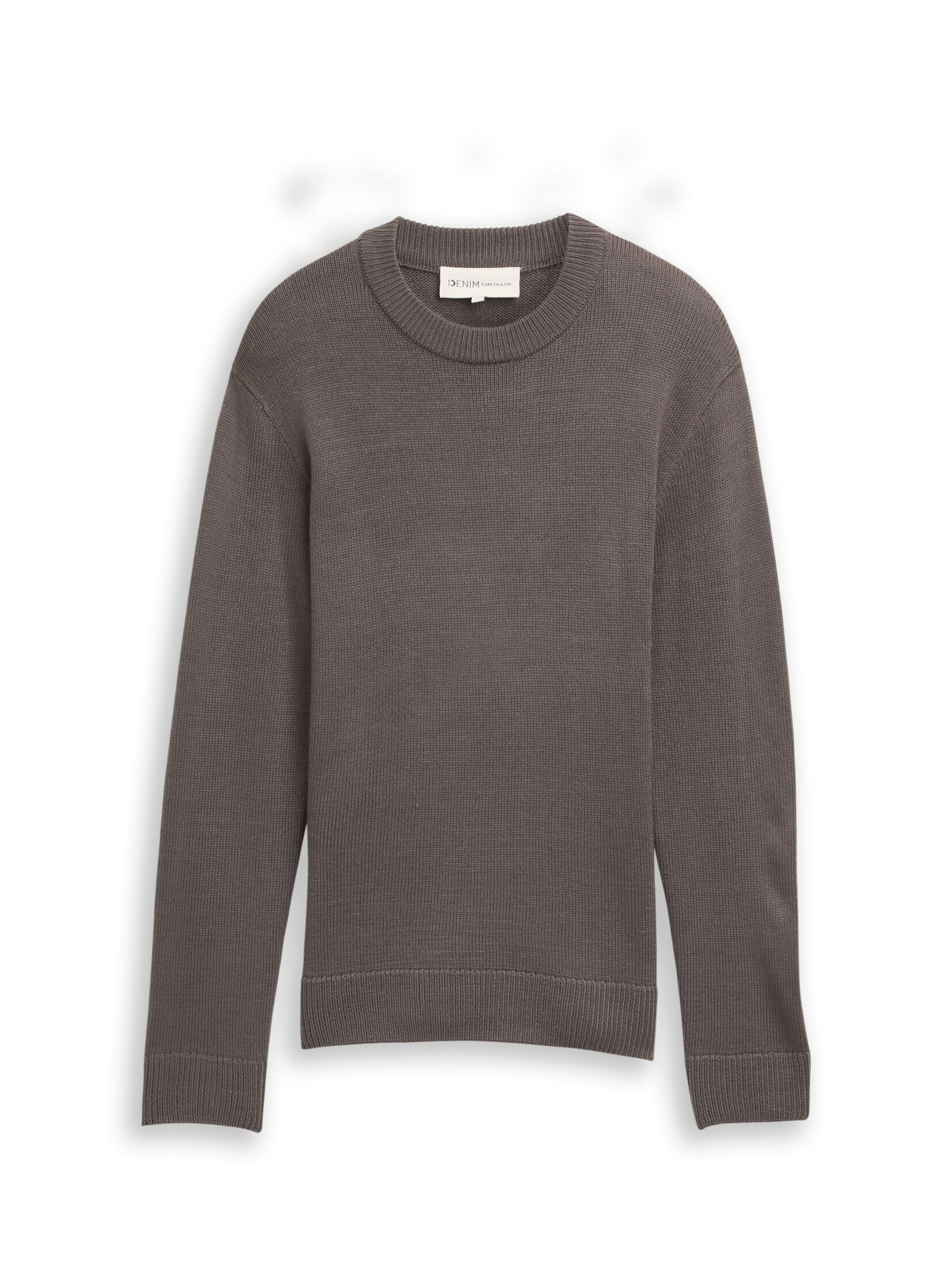 TOM TAILOR DENIM Pullover in Grau: Vorderseite