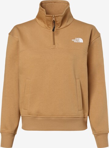 THE NORTH FACE Athletic Sweatshirt in Brown: front