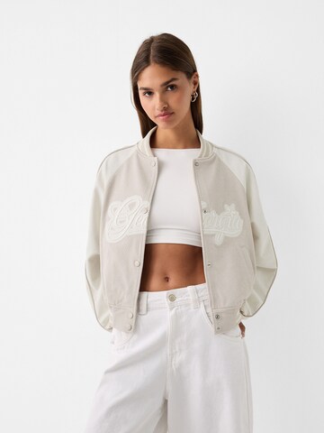 Giacca di mezza stagione di Bershka in beige: frontale