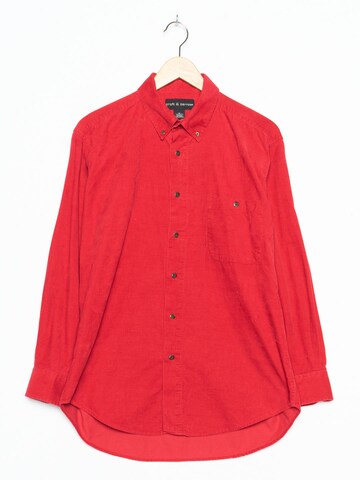 Croft & Barrow Button Up Shirt in L-XL in Red: front