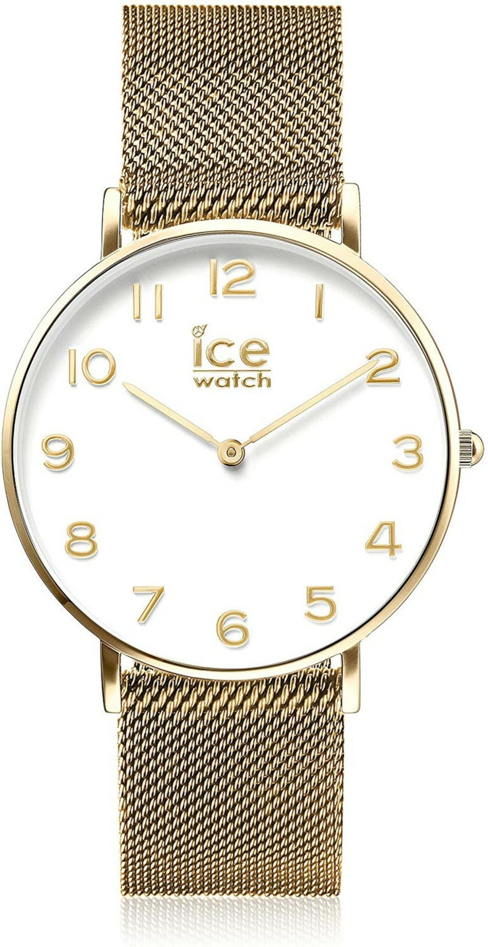 ICE WATCH Analoog horloge 'Ice City Milanese' in Goud: voorkant
