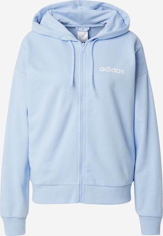 ADIDAS SPORTSWEAR Sportsweatjacke 'Essentials' in Blau: Vorderseite