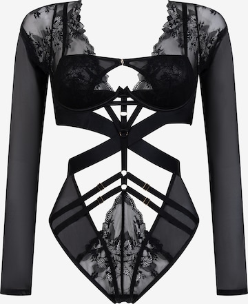 Hunkemöller Body värissä musta: etupuoli