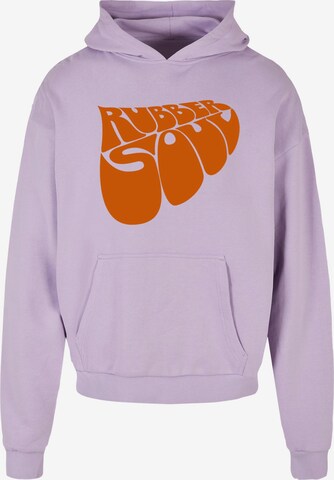 Merchcode Sweatshirt 'Beatles - Rubber Soul' in Purple: front