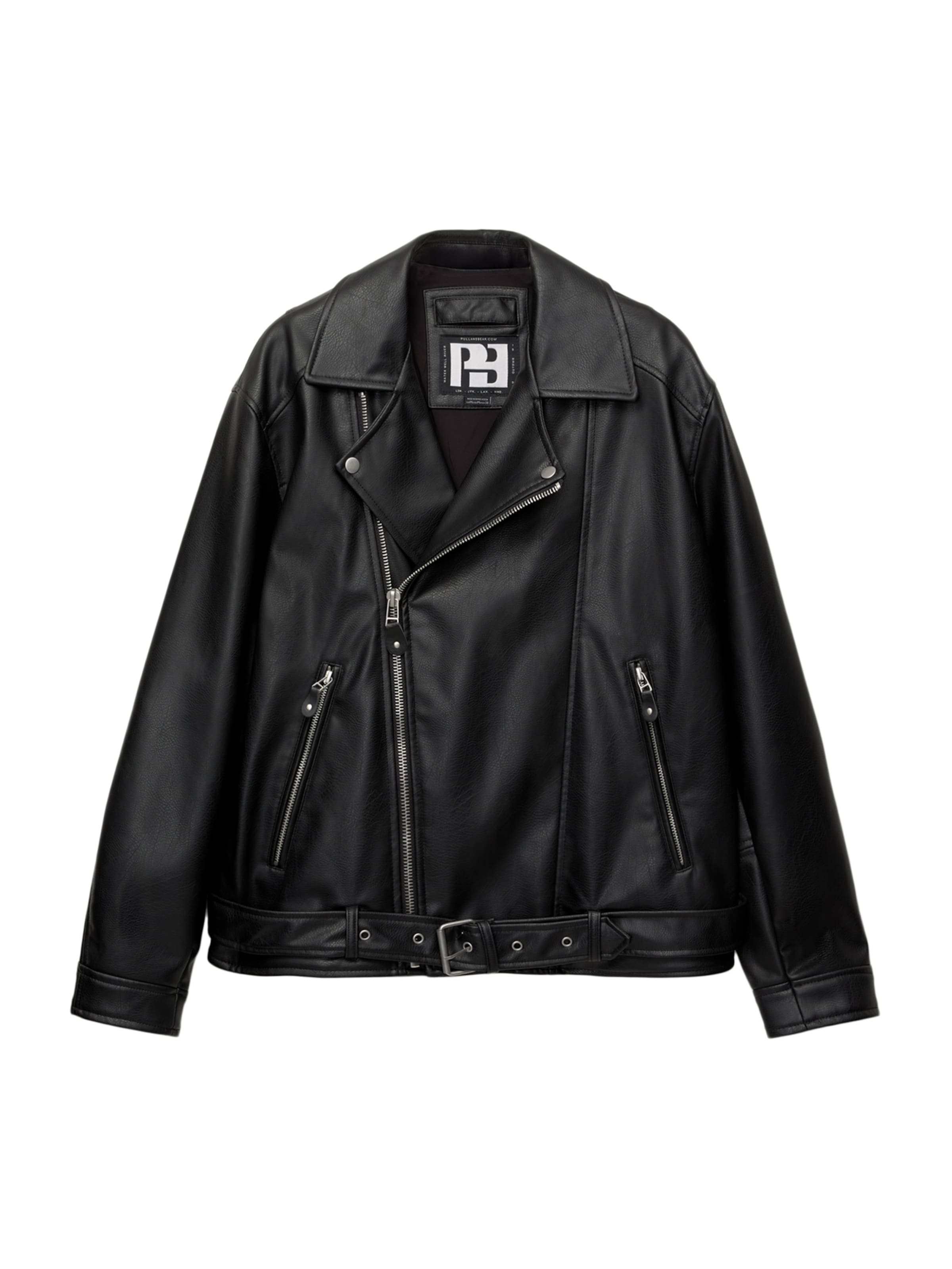 Pull&Bear Overgangsjakke i sort: forside