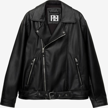 Pull&Bear Välikausitakki värissä musta: etupuoli